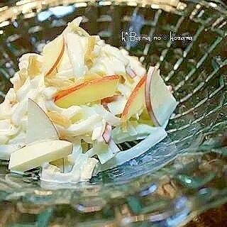 白菜とリンゴと帆立のサラダ